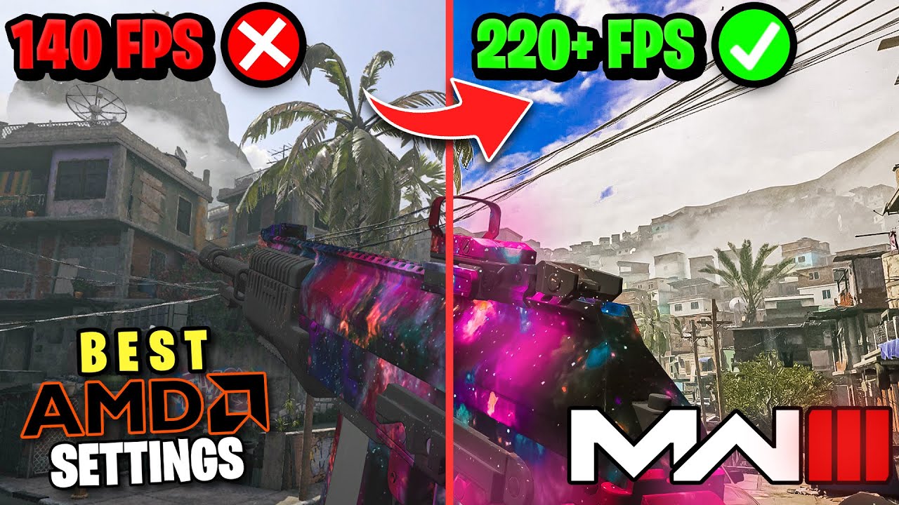 BEST PC Graphic Settings for Modern Warfare 3📈 | AMD (Boost FPS + Visibility)