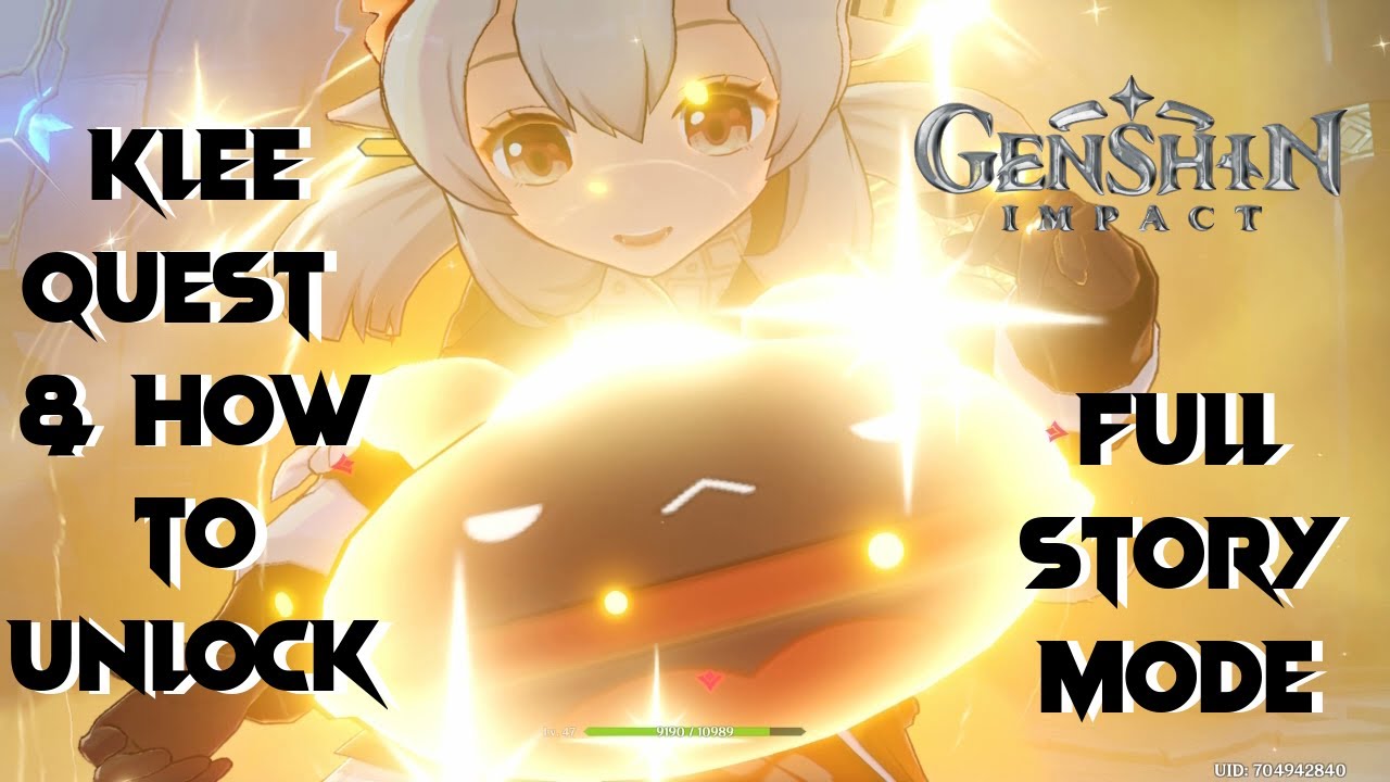 Genshin impact klee quest and full story mode Japanese voice English subtitle