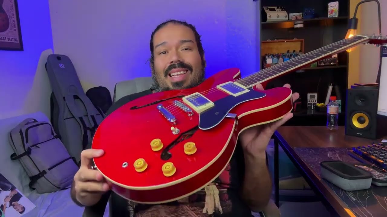 SEMI ACÚSTICA BARATA EXISTE? 🤨 SEVEN SSA-337