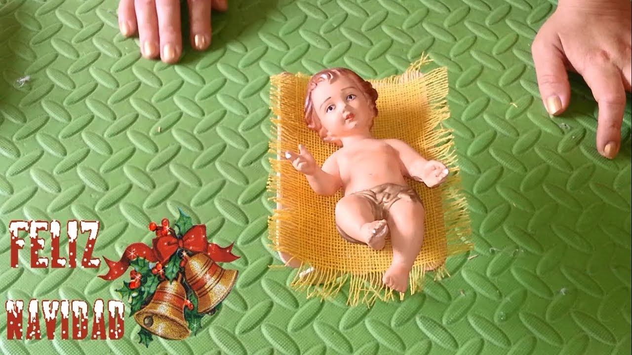COMO HACER UNA LINDA CUNITA PARA EL NIÑO JESUS | NACIMIENTO NAVIDEÑO
