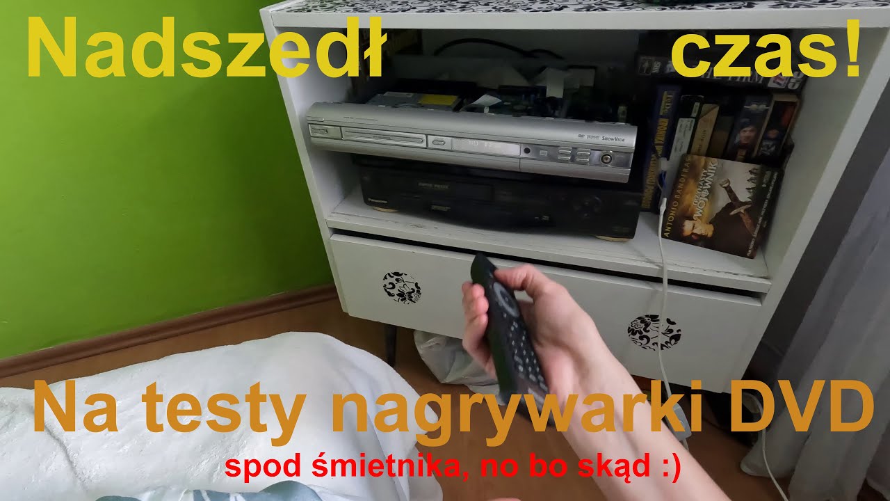pierwsze testy nagrywarki DVD spod śmietnika