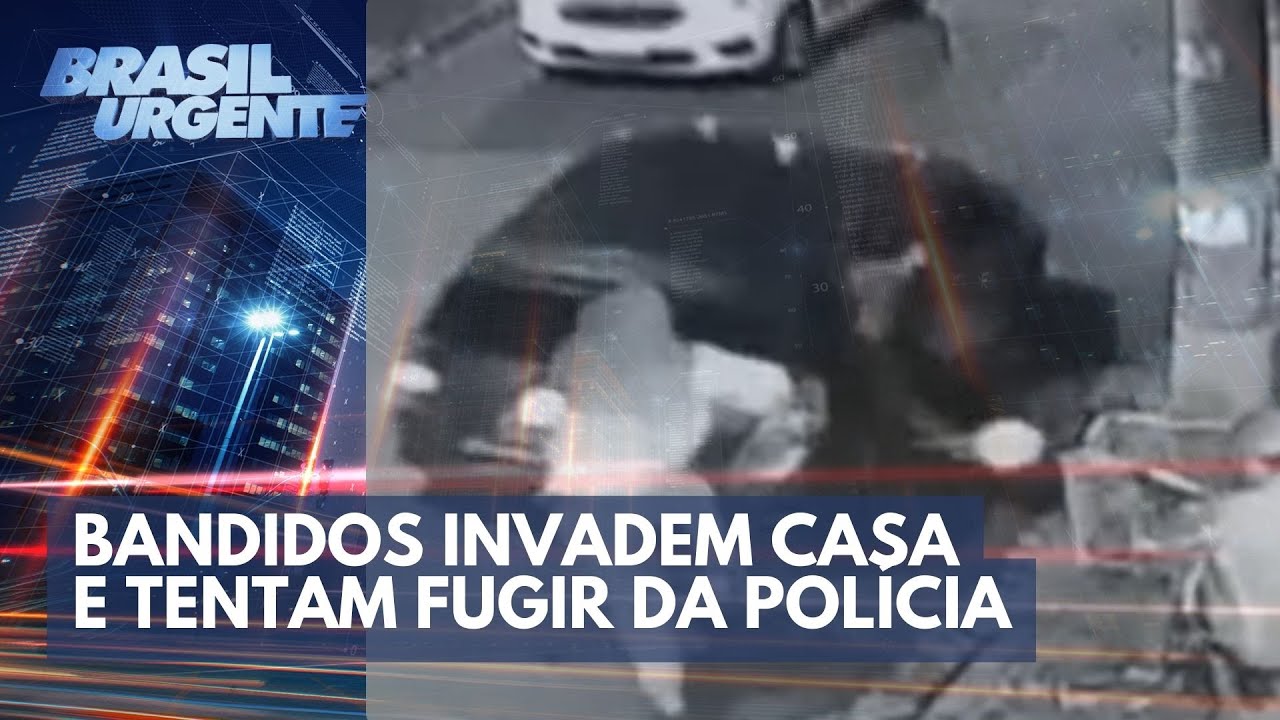Perseguição: bandidos invadem casa e tentam fugir da polícia | Brasil Urgente