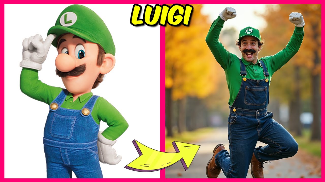 Персонажи Super Mario в реальной жизни + викторина по голосам +! Их любимые закуски, напитки и мн...