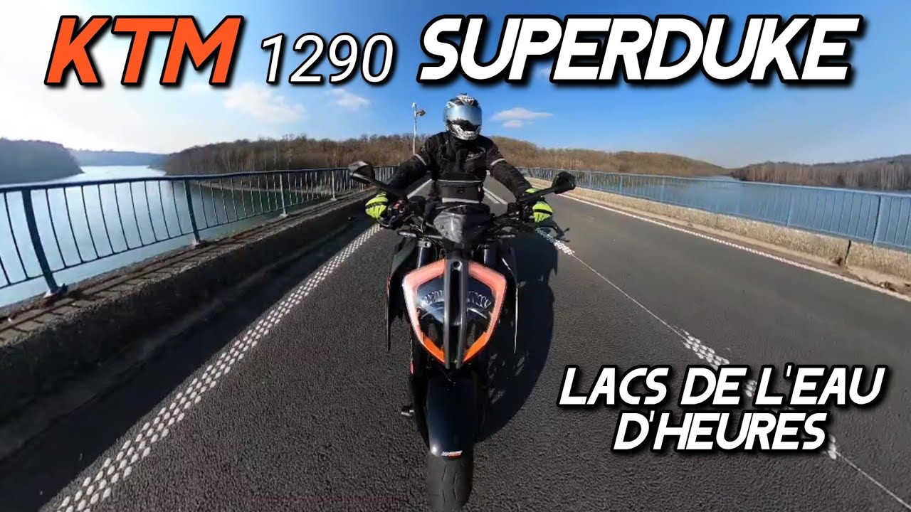 KTM Superduke 1290R - Les Lacs de l´Eau d'Heure en moto - Ardennes Motorcycle Ride - GoPro MAX