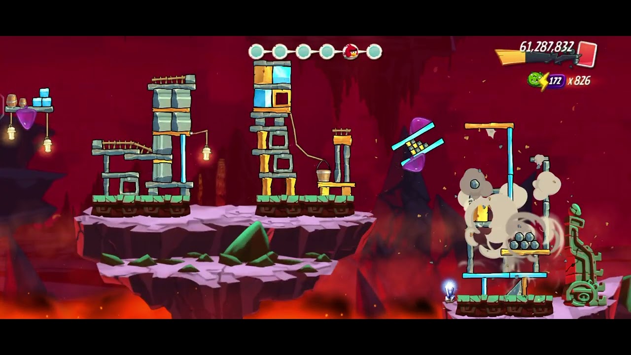 Angry birds 2 - Santa Helpers Hat Set Adventure (Level 9 - with all birds)