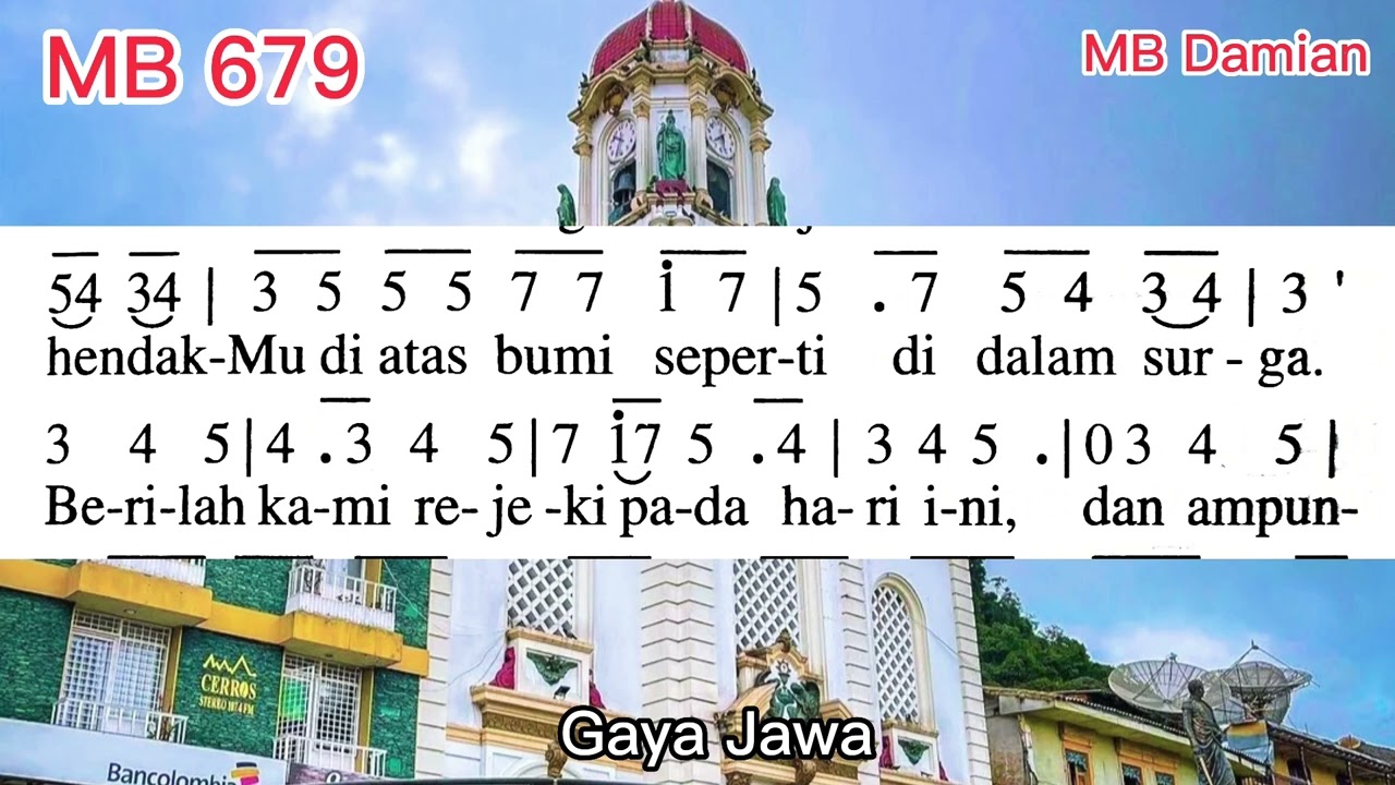Madah Bakti 679 // Bapa Kami // Gaya Jawa // Lagu Misa
