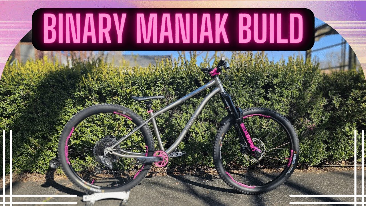 Going over my new hardtail build - Binary Maniak Build - Titanium Monutain Bike Build