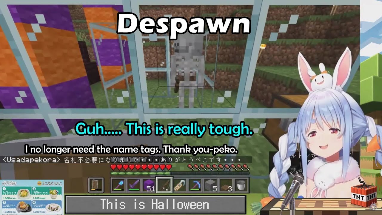 Pekora's Disappointment Is Immeasurable When The Spider Jockey She Painstakingly Captured Despawned