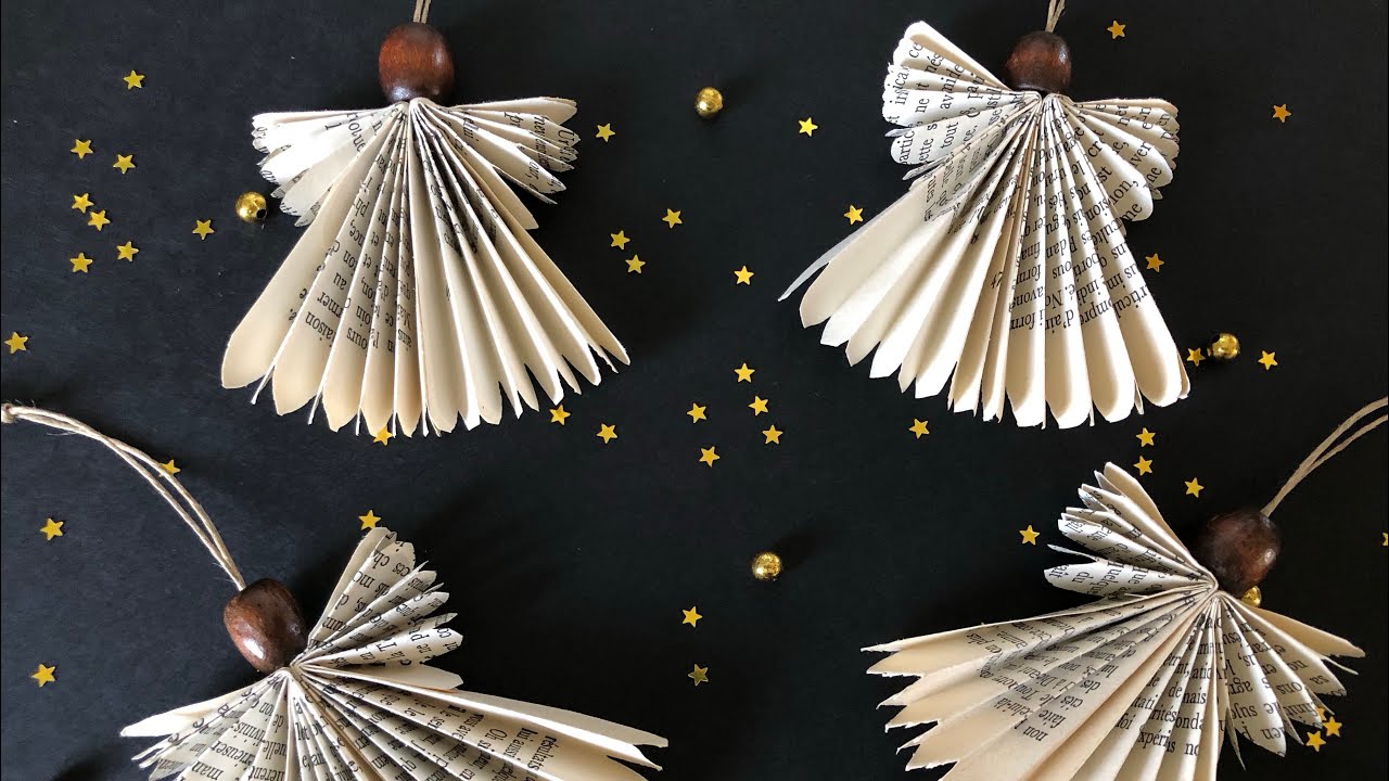 Petit ange en papier recycler 