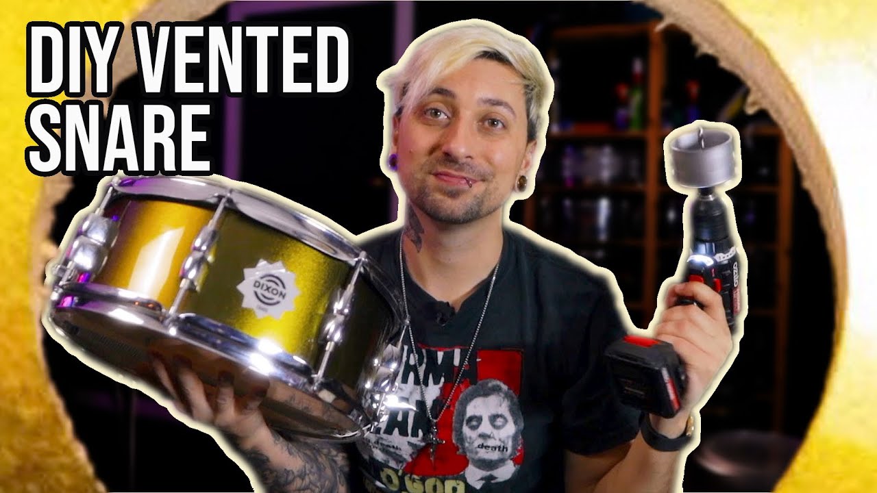 Power Drill + Snare Drum = Tone??? Testing out Vented Shells & Heads