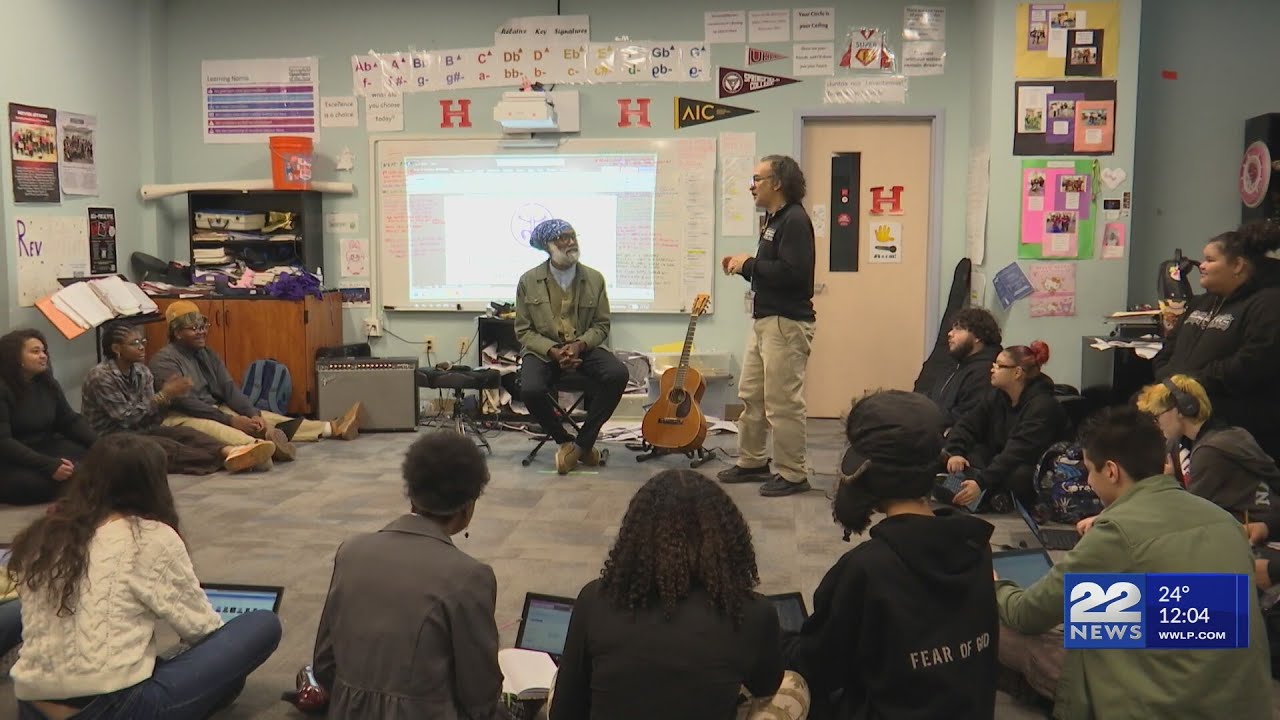 Grammy-nominee Corey Harris leads workshops at Springfield school