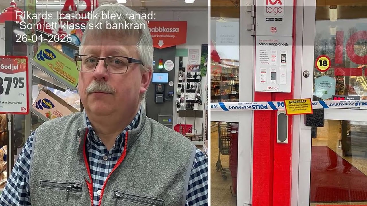 Rikards Ica-butik blev rånad: ”Som ett klassiskt bankrån”