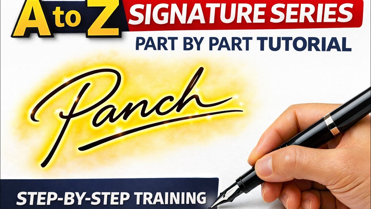 A To Z Signature Series ✍️ Tutorial | Step By Step