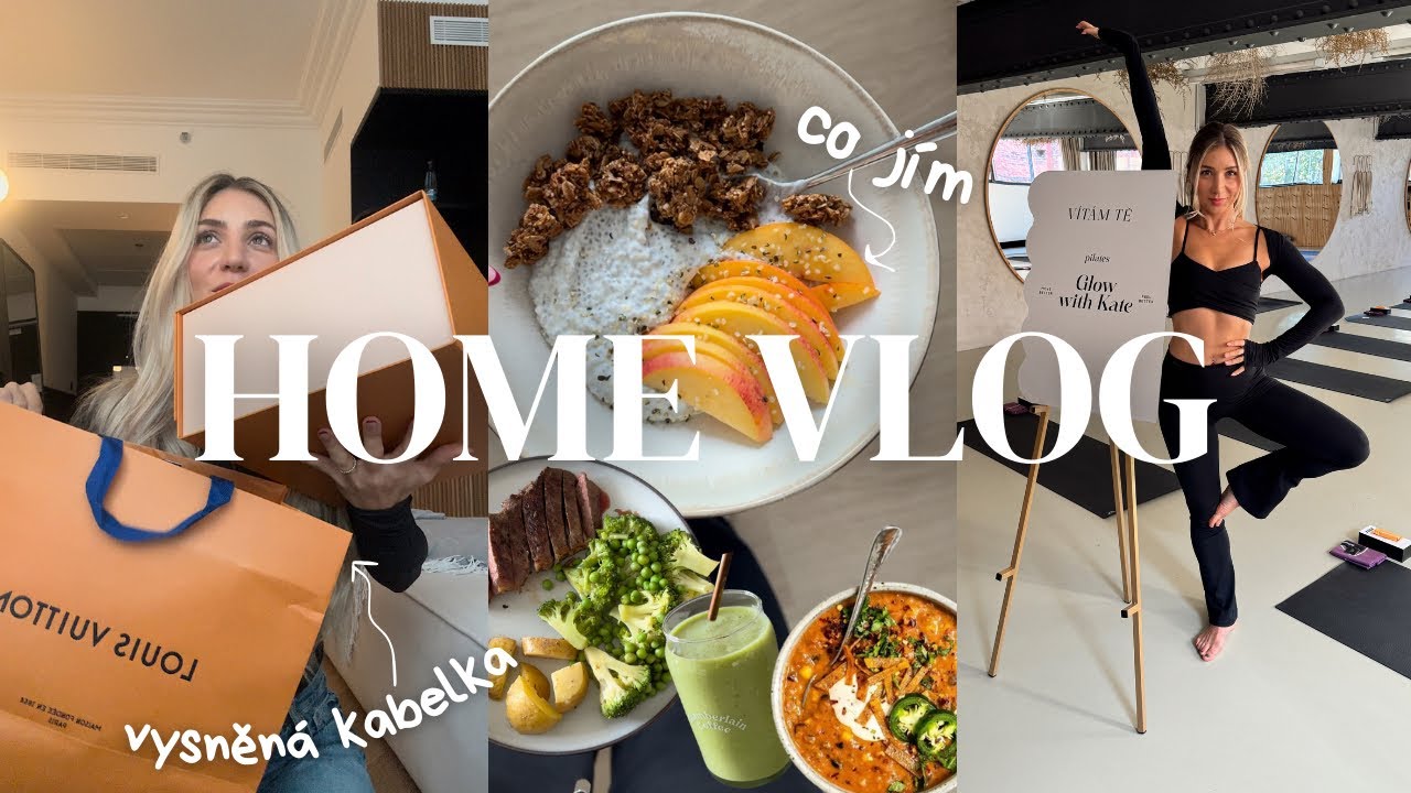 VLOG | musím změnit stravování, co jím, haul vysněné kabelky, girl chat, pilates 🏡