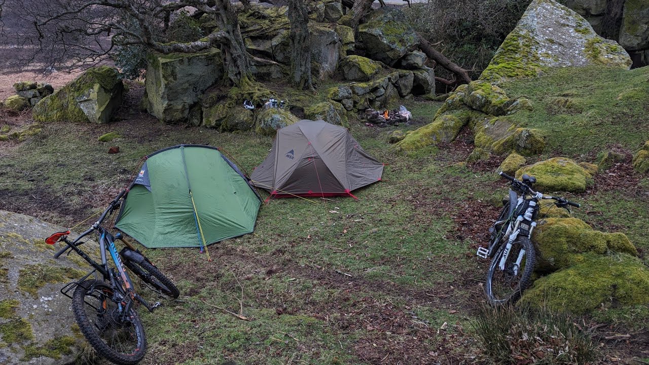 Wild Camp Bike pack in Northumberland, UK 16th March 2024 #wildcampinguk