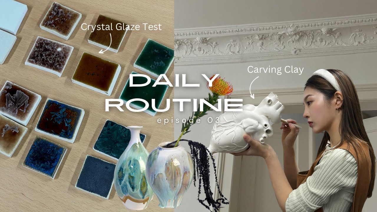 [전지적 작가 시점] 도자기공방의 하루 part. 3 | Vlog | 24시간이 모자라 | Datly routine | 도예가의 일상 | 도자기유약