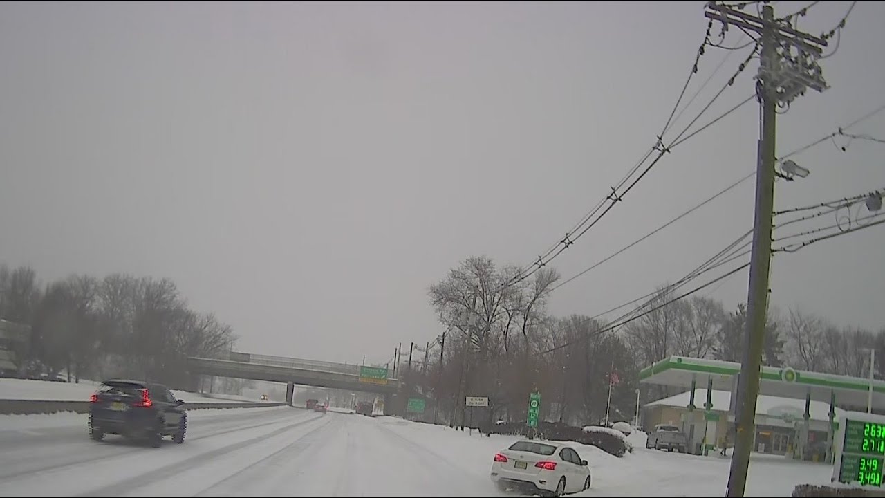 NJ road conditions prove dangerous during snowstorm