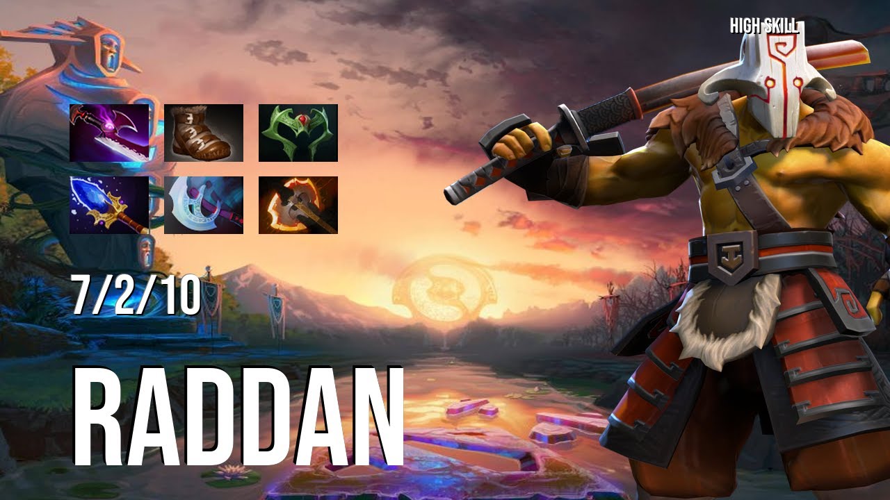Dota 2 Pro Gameplay   Raddan   Juggernaut   7 2 10   High Skill Dota 2 / Carry / Team Spirit