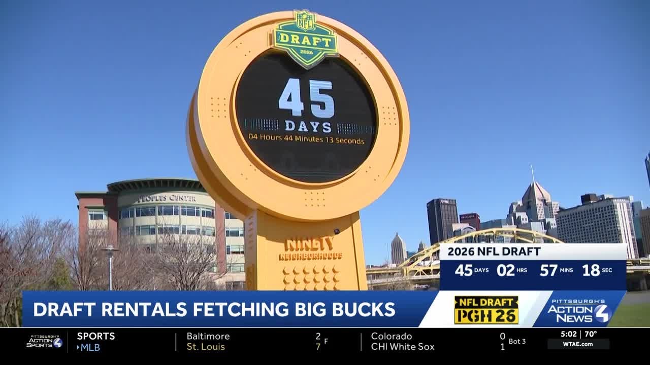Pittsburgh homeowners list properties for thousands to rent ahead of NFL draft