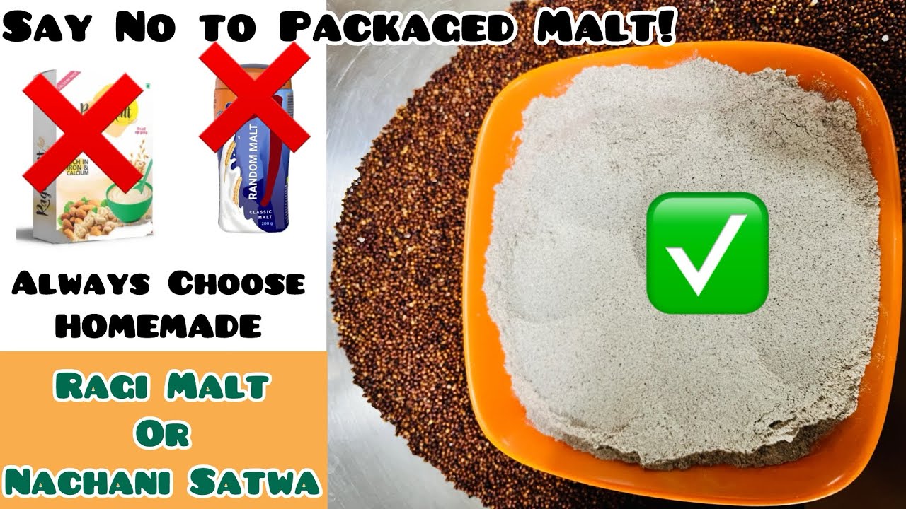 Ragi Malt | Nachani Satwa | Healthy Malt Mix | Nachni premix | Homemade Malt