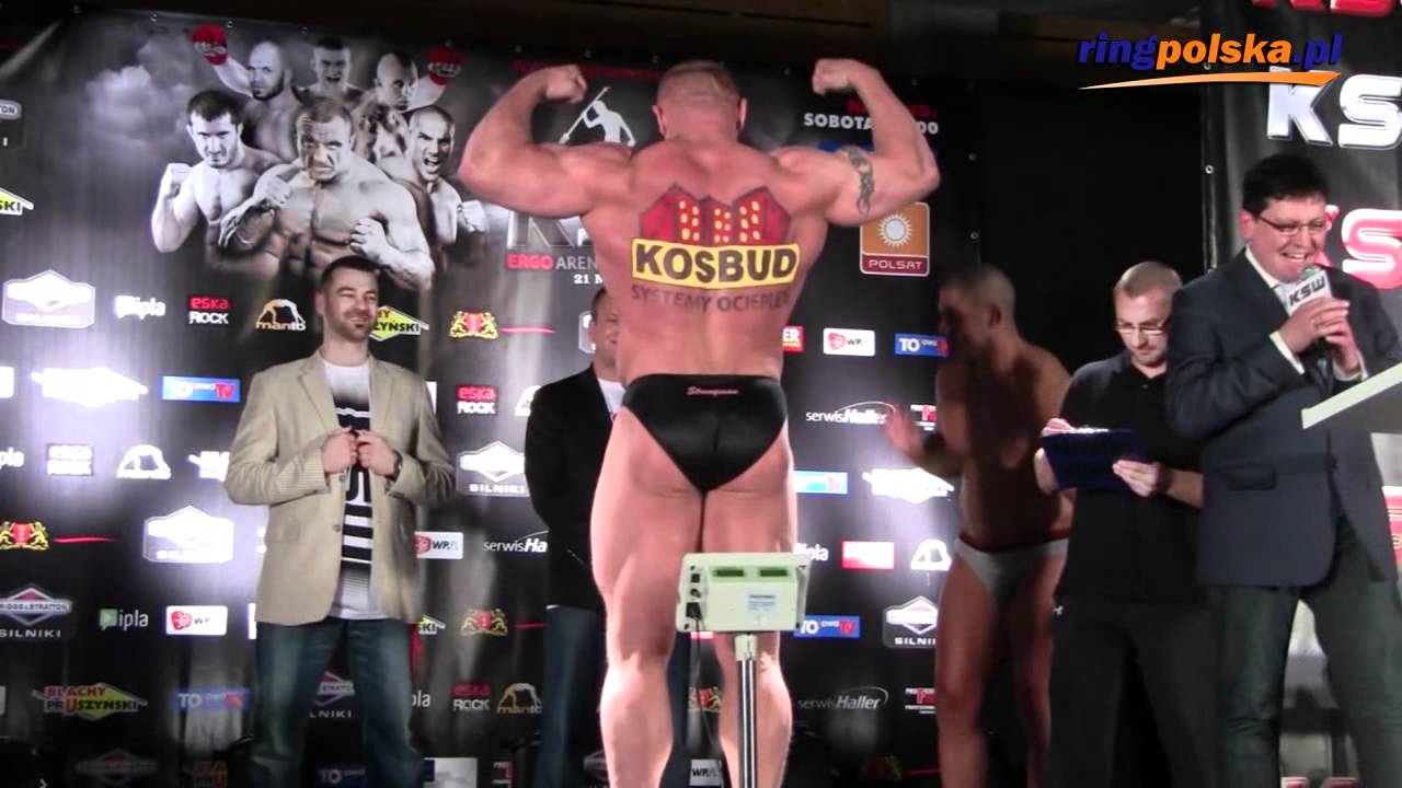Oficjalne ważenie przed walką Mariusz Pudzianowski - James Thompson