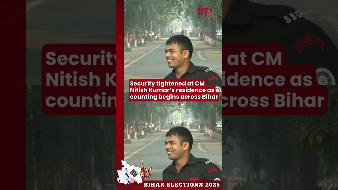 Security tightened at CM Nitish Kumar&rsquo;s residence as counting begins across Bihar