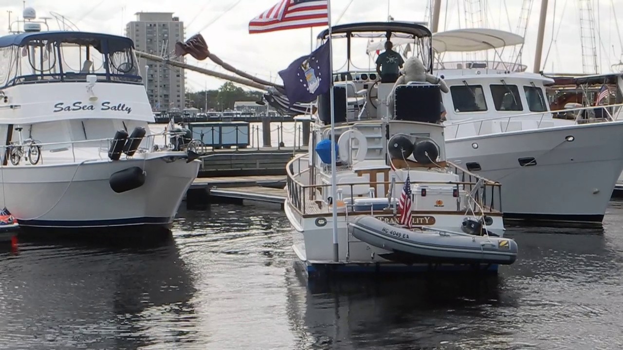 Grand Banks Docking in Norfolk