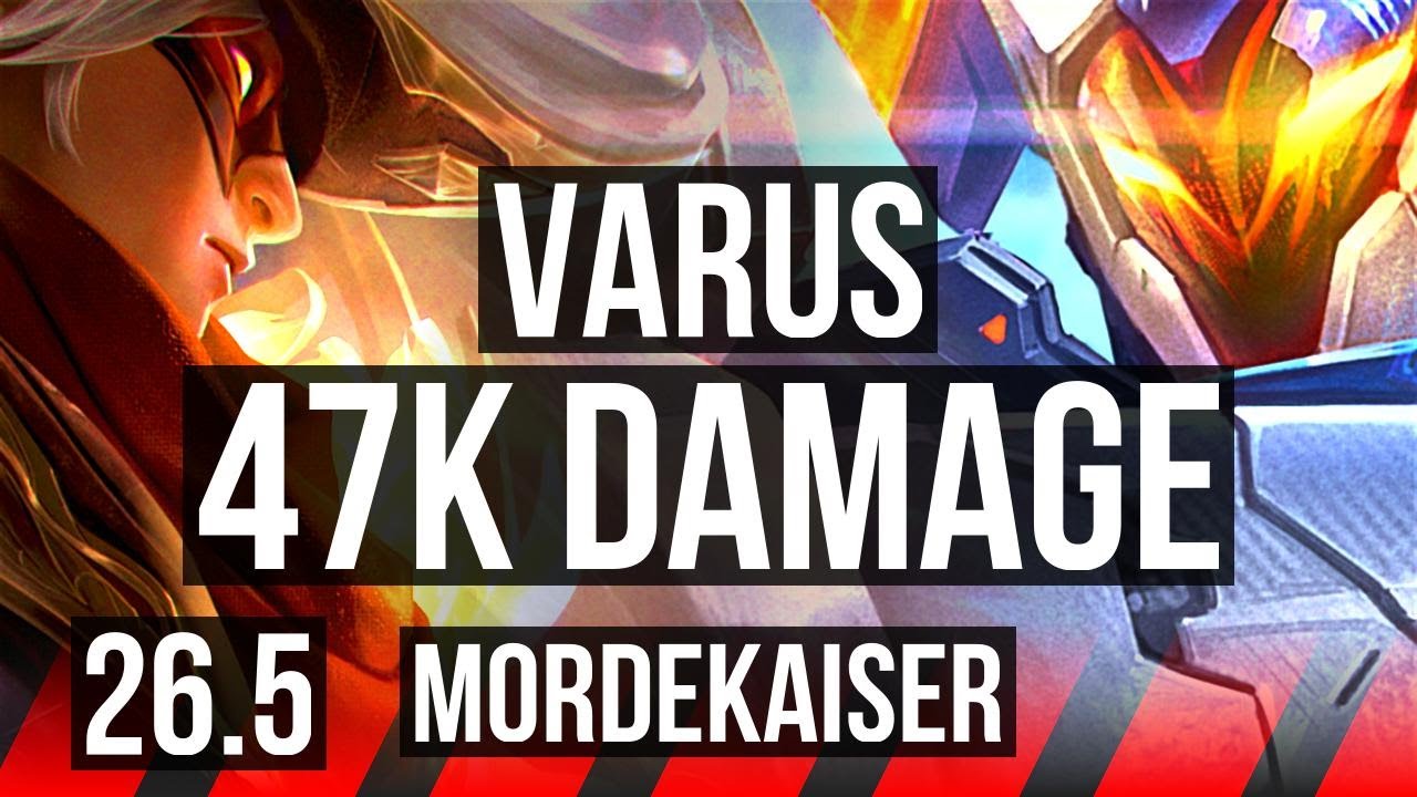 VARUS vs MORDEKAISER (TOP) | 47K damage | KR Master | 26.5