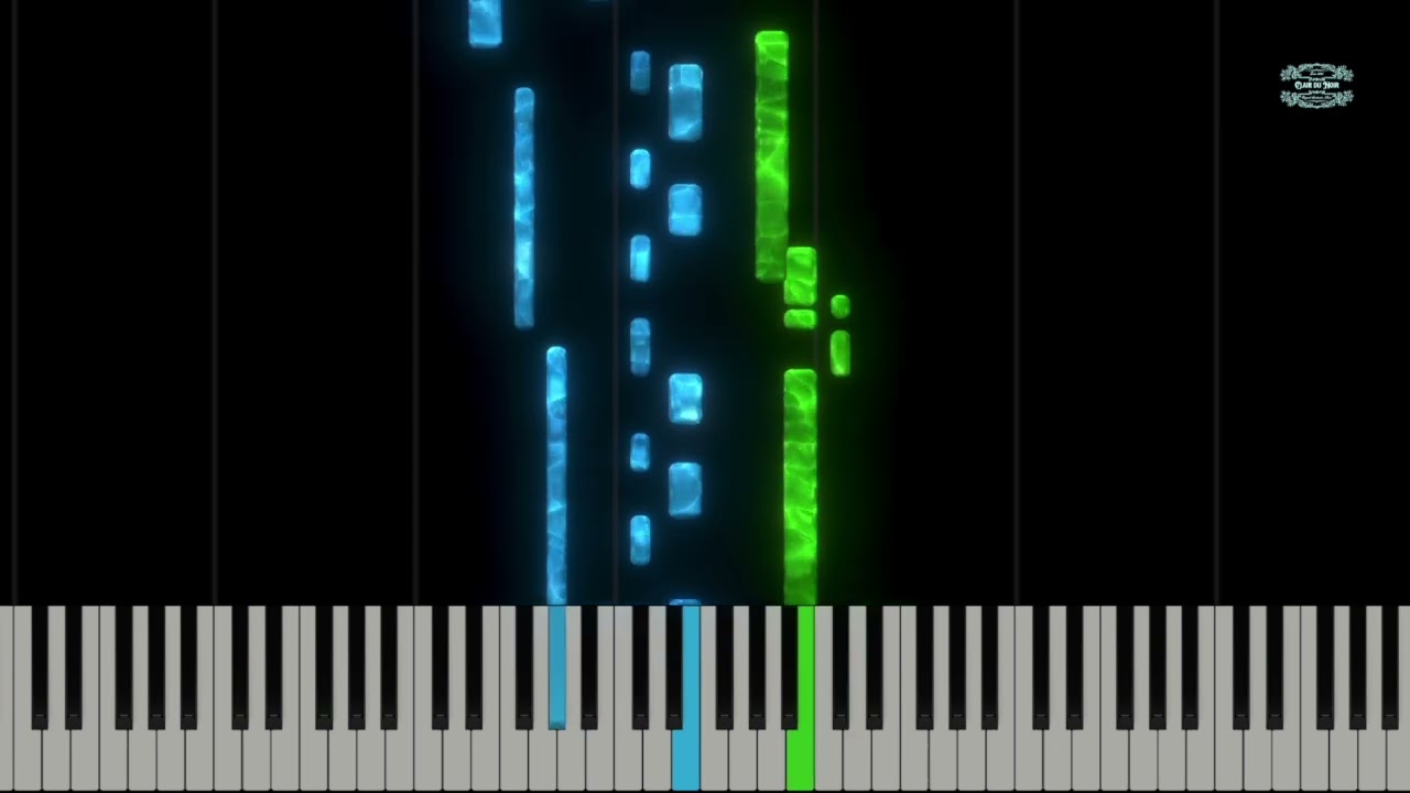 Clair du Noir - Ouverture au café I EASY Piano Tutorial
