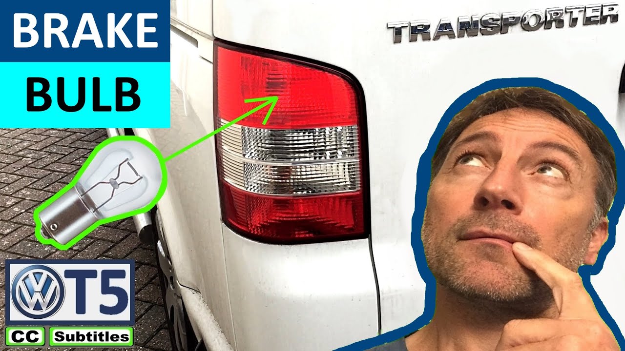 How to replace brake light bulb on VW T5 Transporter