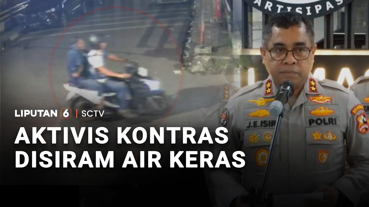 CCTV Merekam Detik-detik Aktivis Kontras Disiram Air Keras | Liputan 6