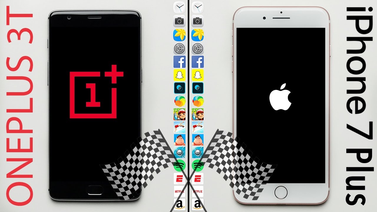 OnePlus 3T vs. iPhone 7 Plus Speed Test