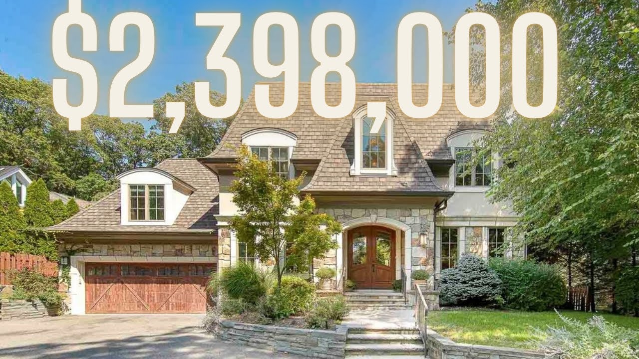 Touring a Luxurious $2,398,000 Stone/Stucco Modern Dutch Colonial Mega Mansion In Tenafly, NJ