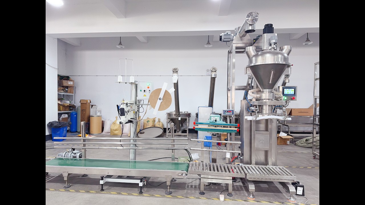 25kg Milk Powder Packaging Line in Malaysia | Easy-Clean Powder Packing Machine