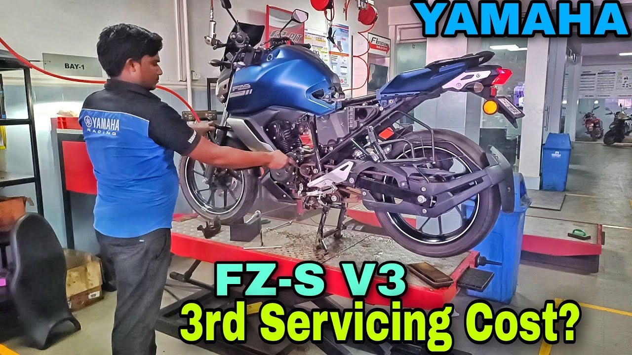 Yamaha FZ-S V3 3rd Service Cost। FZ-S V3। Bishnu The Rider। #yamaha #yamahafzsv3 #service #bikelover