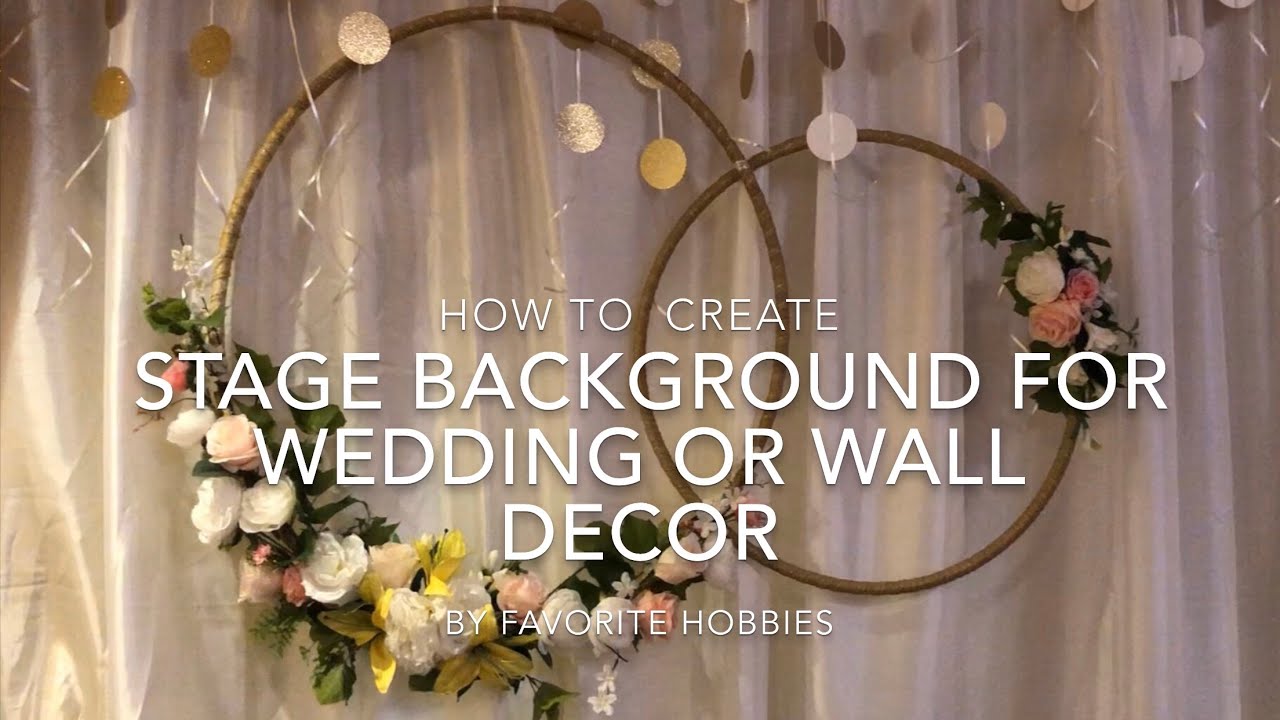 FLORAL DESIGNS & CRAFTS | #005 - HOW TO CREATE STAGE BACKGROUND FOR WEDDING OR WALL DECOR