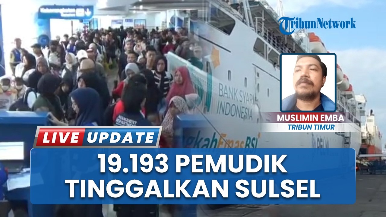 15 Hari, 19.193 Pemudik Tinggalkan Sulsel lewat Jalur Laut