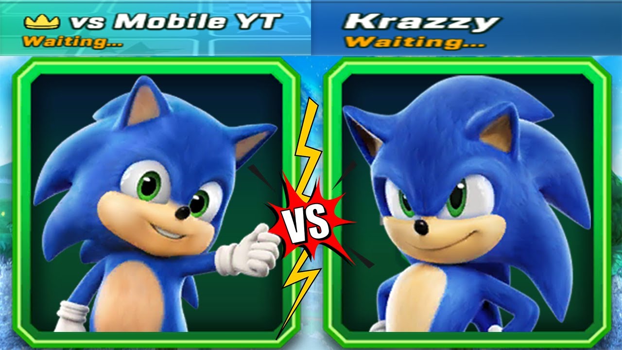 Sonic Forces - Baby Sonic (vsMobile) vs Movie S (Krazzy) Party Match 1vs1 - Android Gameplay