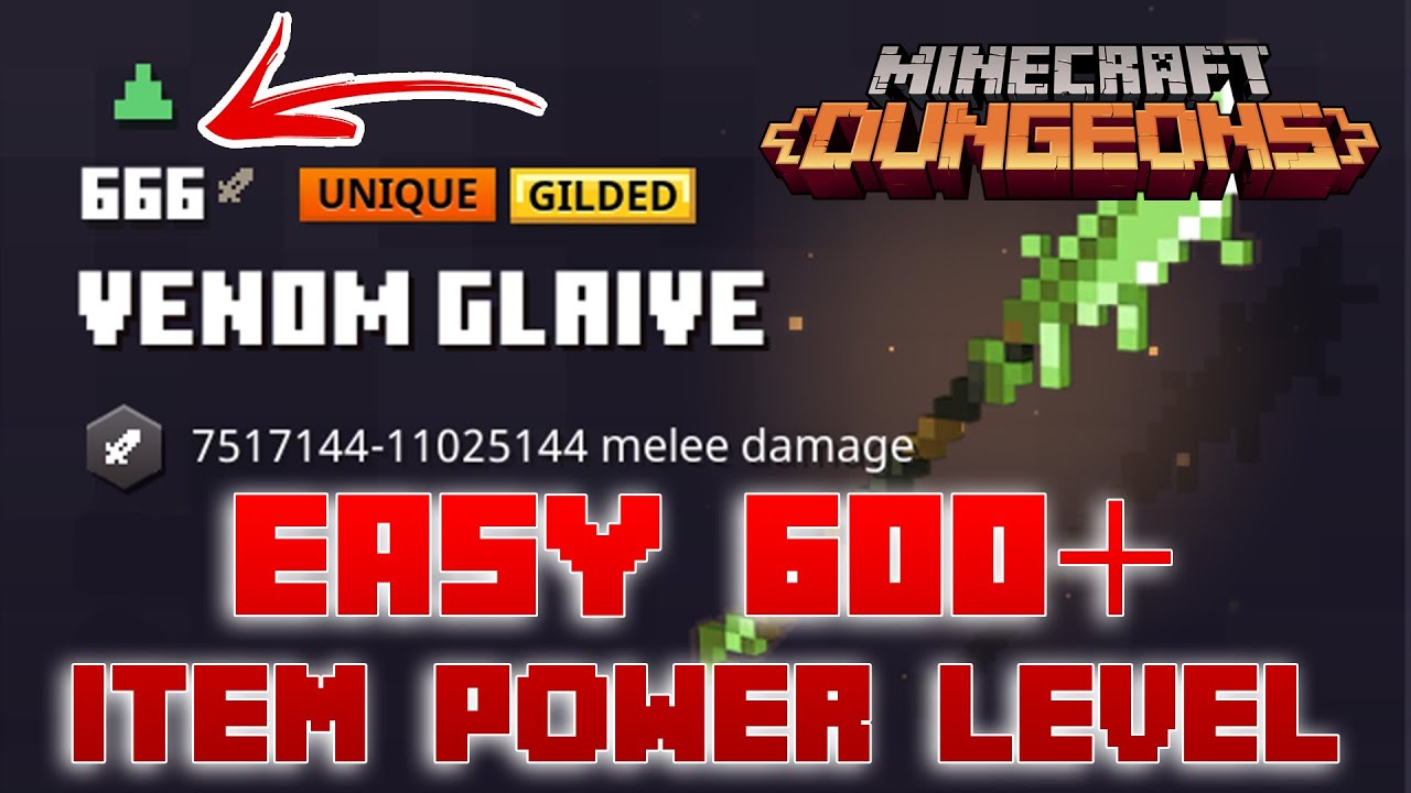 Insanely High Item Power Level Glitch Is BACK!! Level 600+ Wipe Everything Out! Minecraft Dungeons