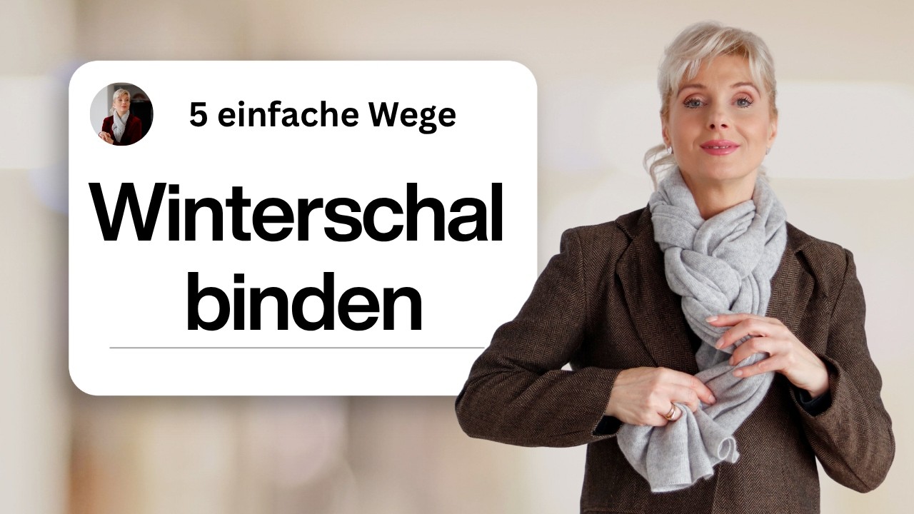 Schal binden & stylen: 5 einfache Looks in Minuten!