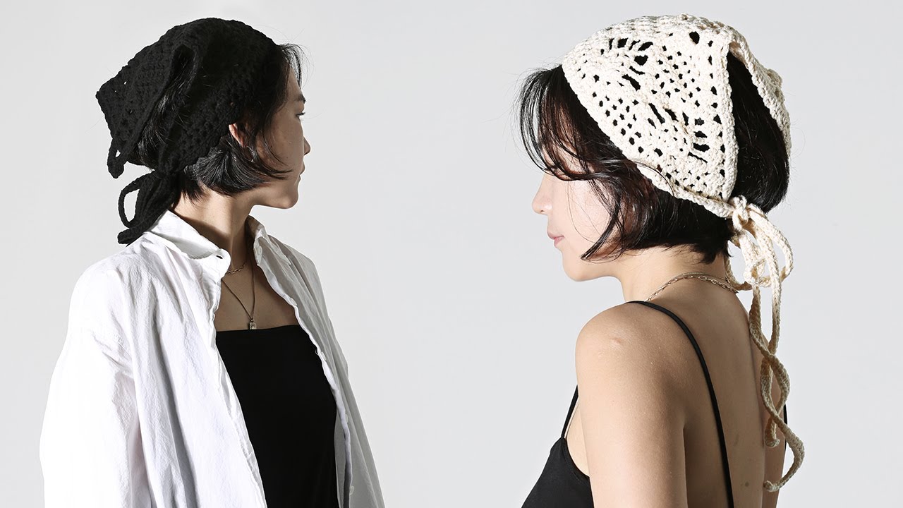 우리는 다시 손으로 만든 것에 마음을 빼앗깁니다. | 도로시 크로셰 헤드 스카프 뜨기 (Dorothy Crochet Head Scarf)