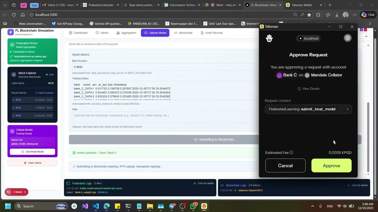 Demo App  & Refleksi Federated Learning