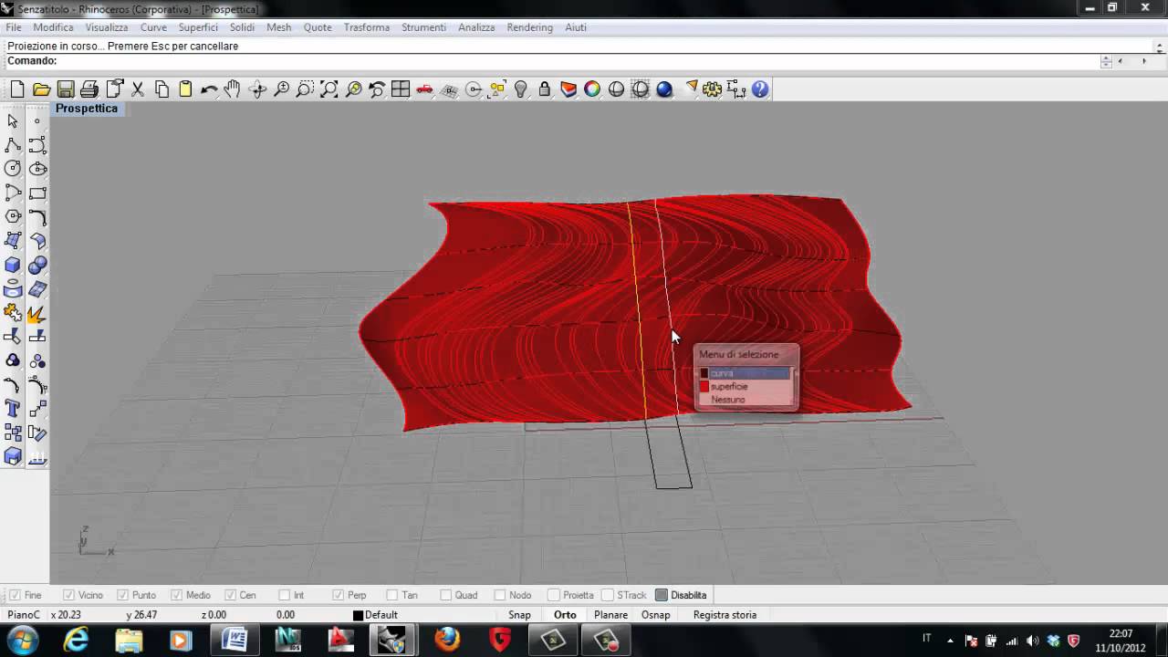 Tutorial completo Rhinoceros 07 - nascondi, proietta, esplodi