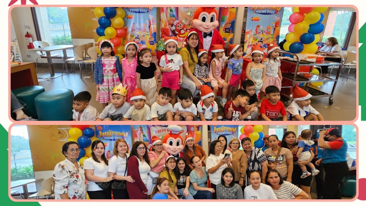 CHRISTMAS PARTY OF ILAYA DAYCARE AT JOLLIBEE KIDS PARTY