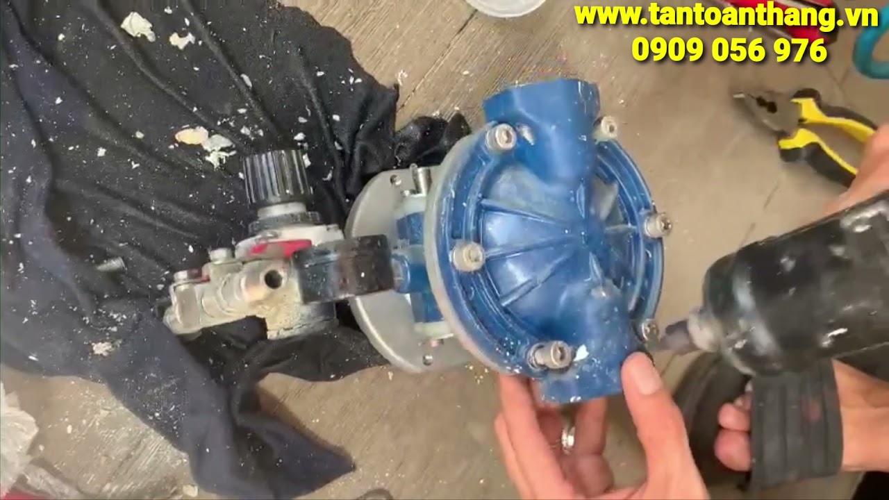 sửa chữa máy bơm màng A-10, tháo ráp và thay thế màng bơm máy bơm màng Prona bdp-12