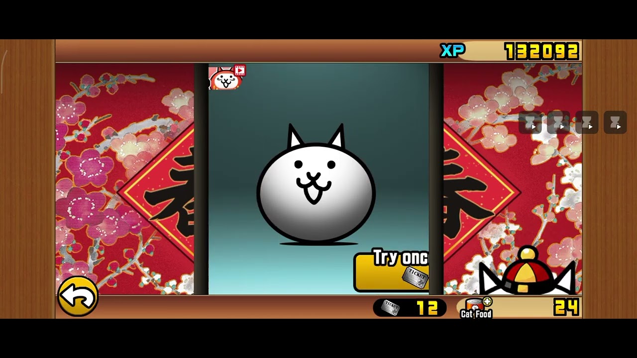 Playing battle cats 