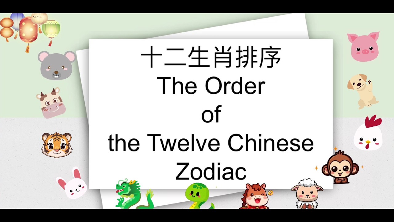 十二生肖排序 The Order of the Twelve Chinese Zodiac
