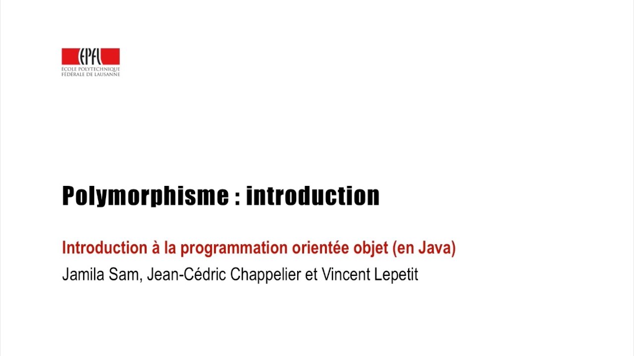 Polymorphisme : introduction