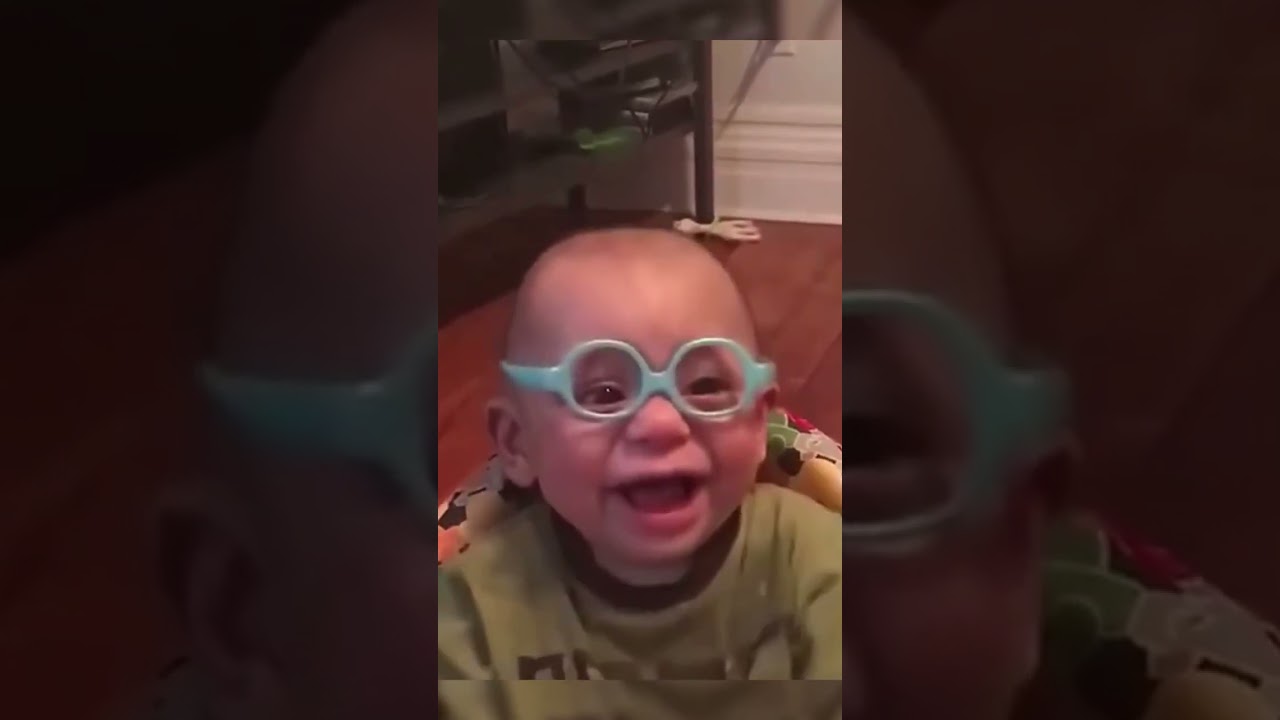 Blind baby sees for the first time🥺