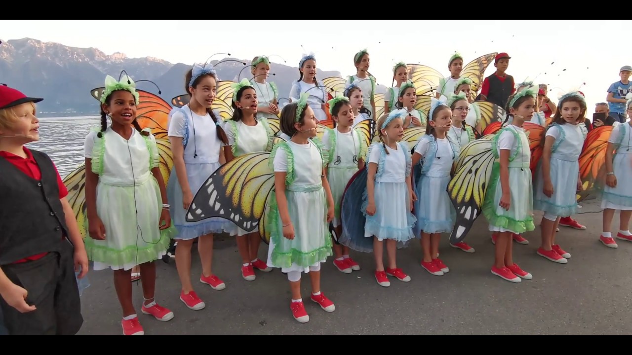 Les chorales d'enfants de la fête des Vignerons 2019 au bout du lac
